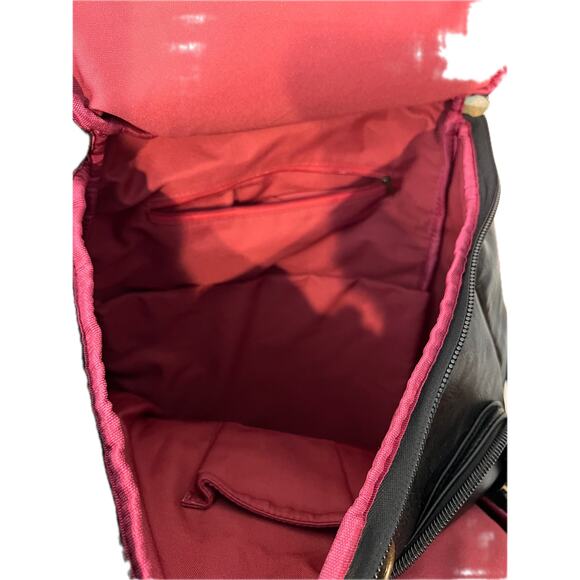 Baosha Bp-16 Pu Leather Casual Backpack College Black - Picture 5 of 5